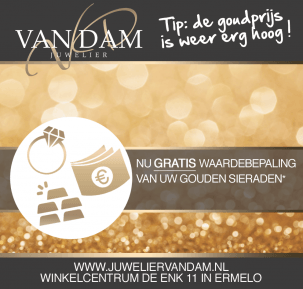 Gratis waardebepaling van uw gouden sieraden - Juwelier van Dam