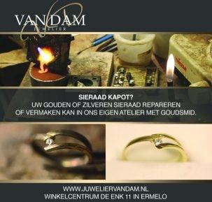Reparaties uitgevoerd in Huis! - Juwelier van Dam
