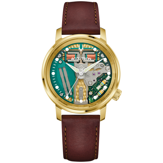 Bulova Accutron 314 Spaceview 18K Goud 27A206