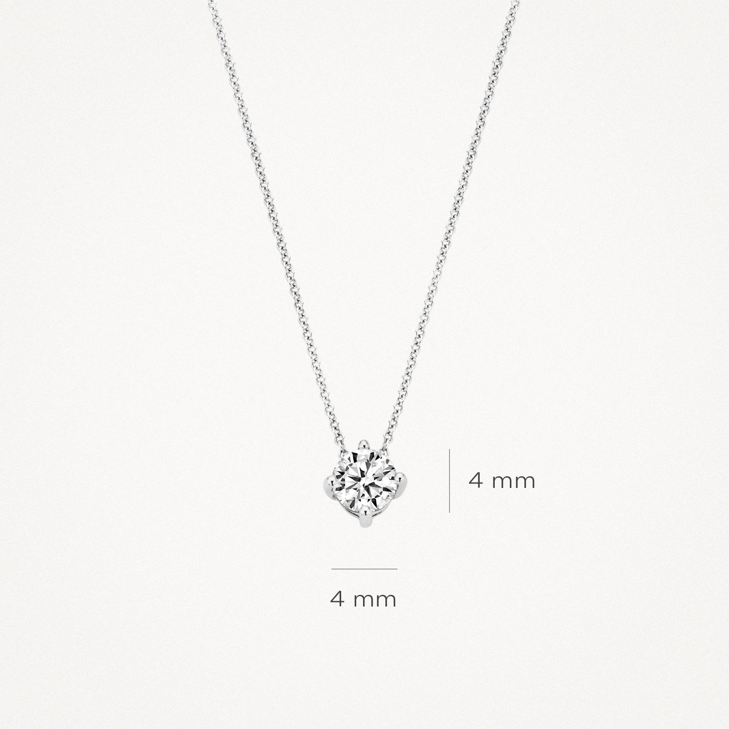 Blush Ketting 14kt Witgoud 3057WZI