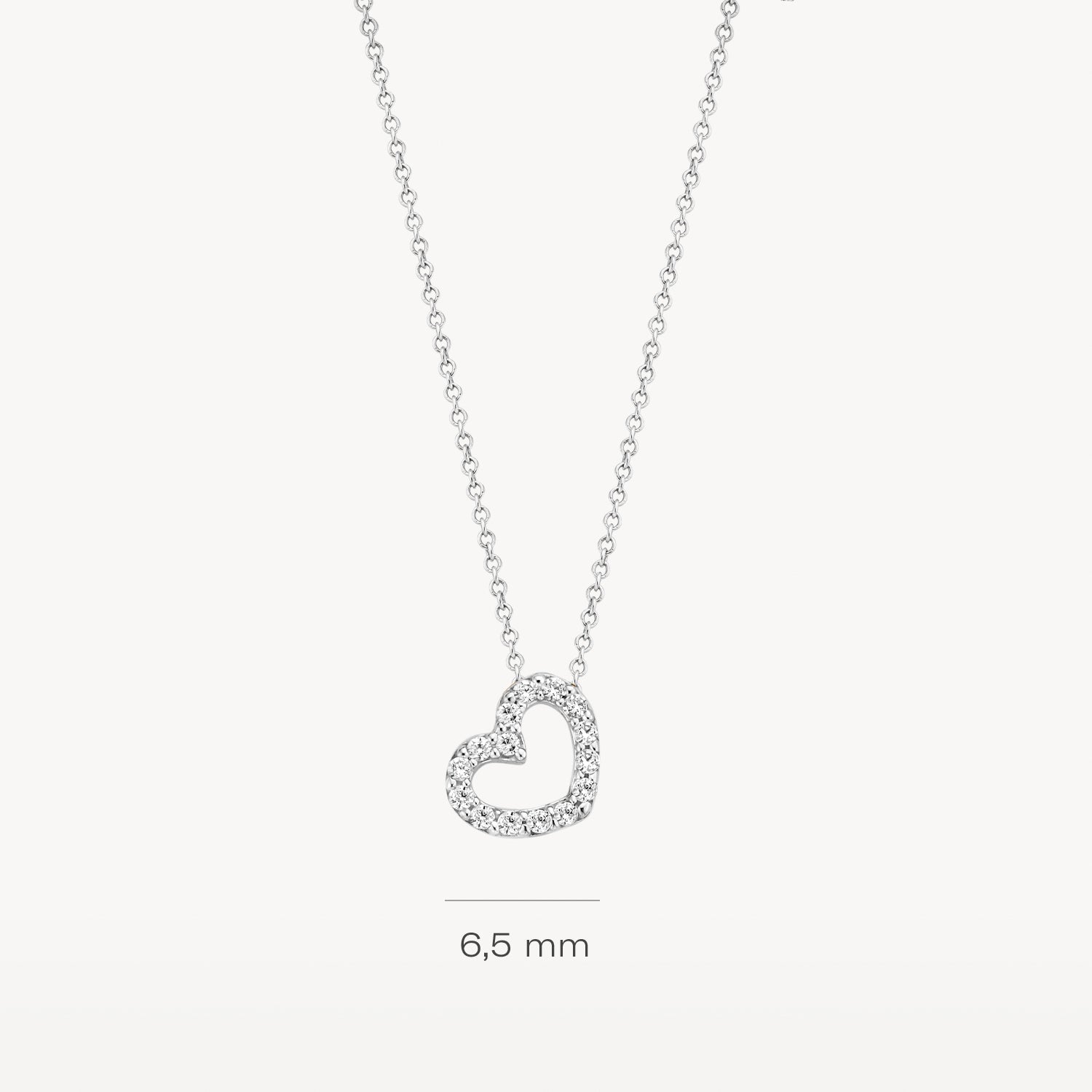 Blush Ketting 14kt Witgoud 3072WZI