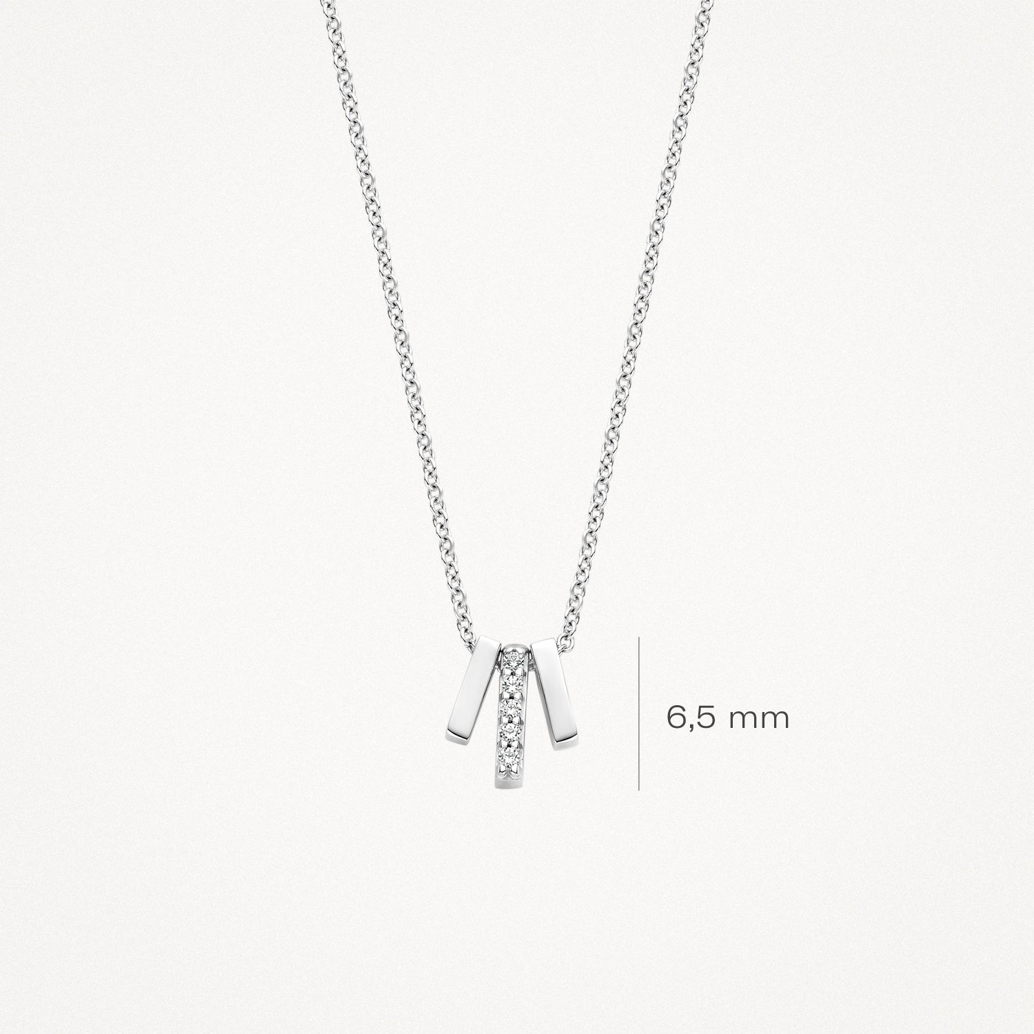 Blush Ketting 14kt Witgoud 3122WZI