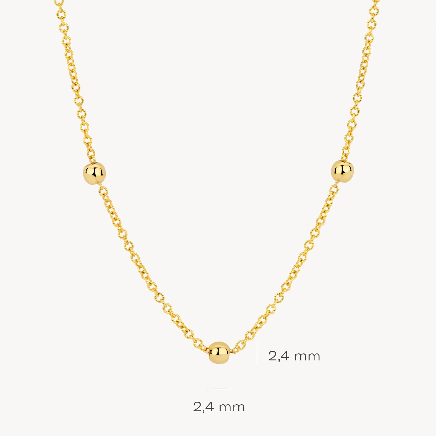 Blush Ketting 14kt Goud 3145YGO