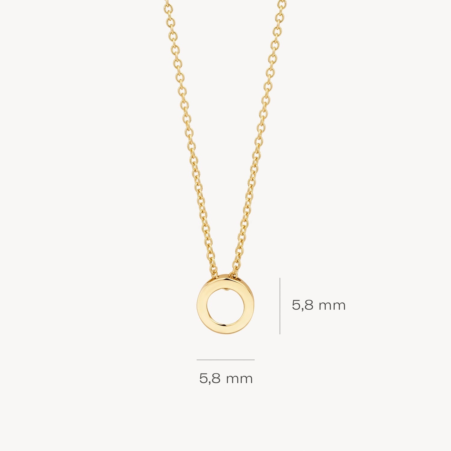 Blush Ketting 14kt Goud 3150YGO