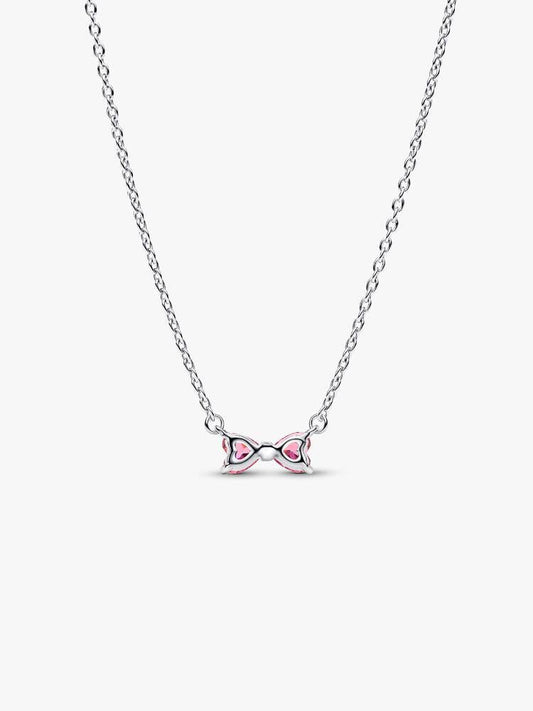 Pandora Ketting met Roze Zirkonia Strik 394235C01-45