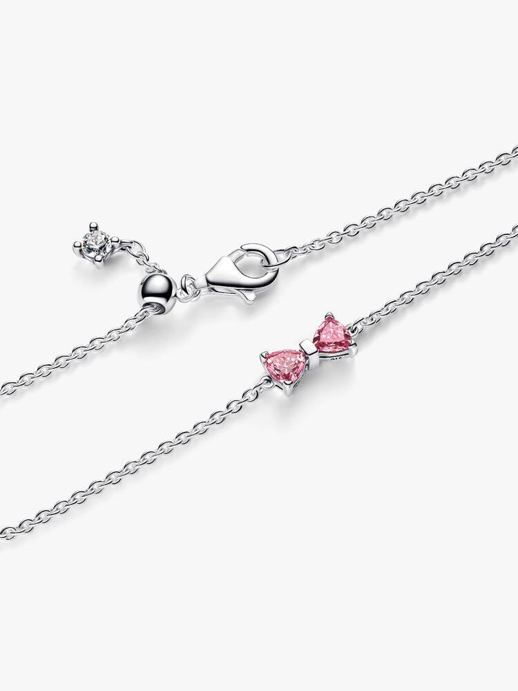 Pandora Armband met Roze Zirkonia Strik 594234C01-18