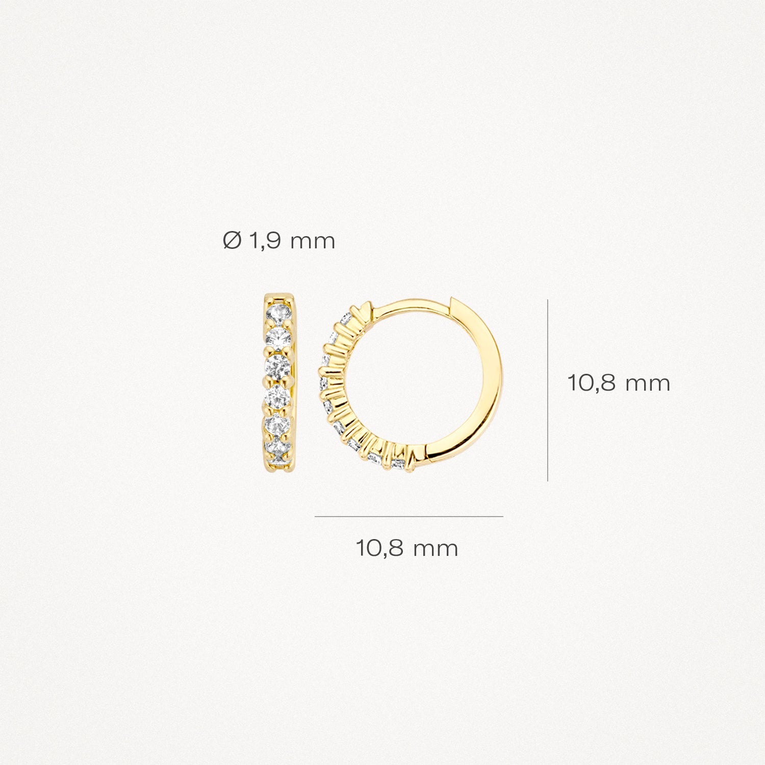 Blush Oorringen 14kt Goud 7134YZI