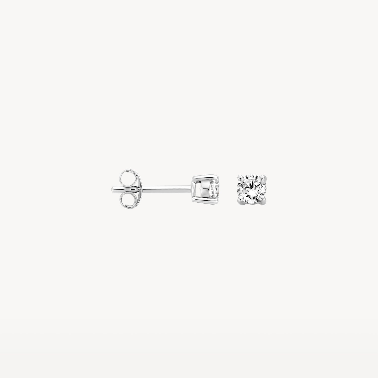 Blush Oorknoppen 14kt Witgoud 7212WZI