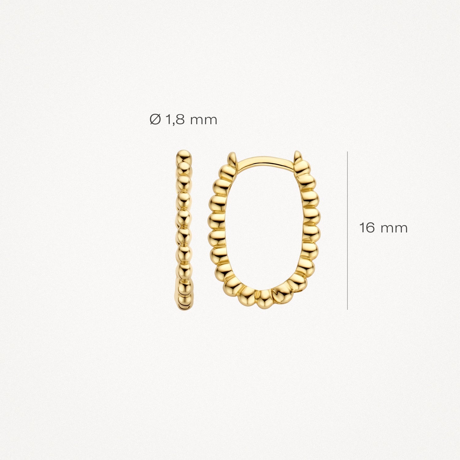 Blush Oorringen 14kt Goud 7272YGO