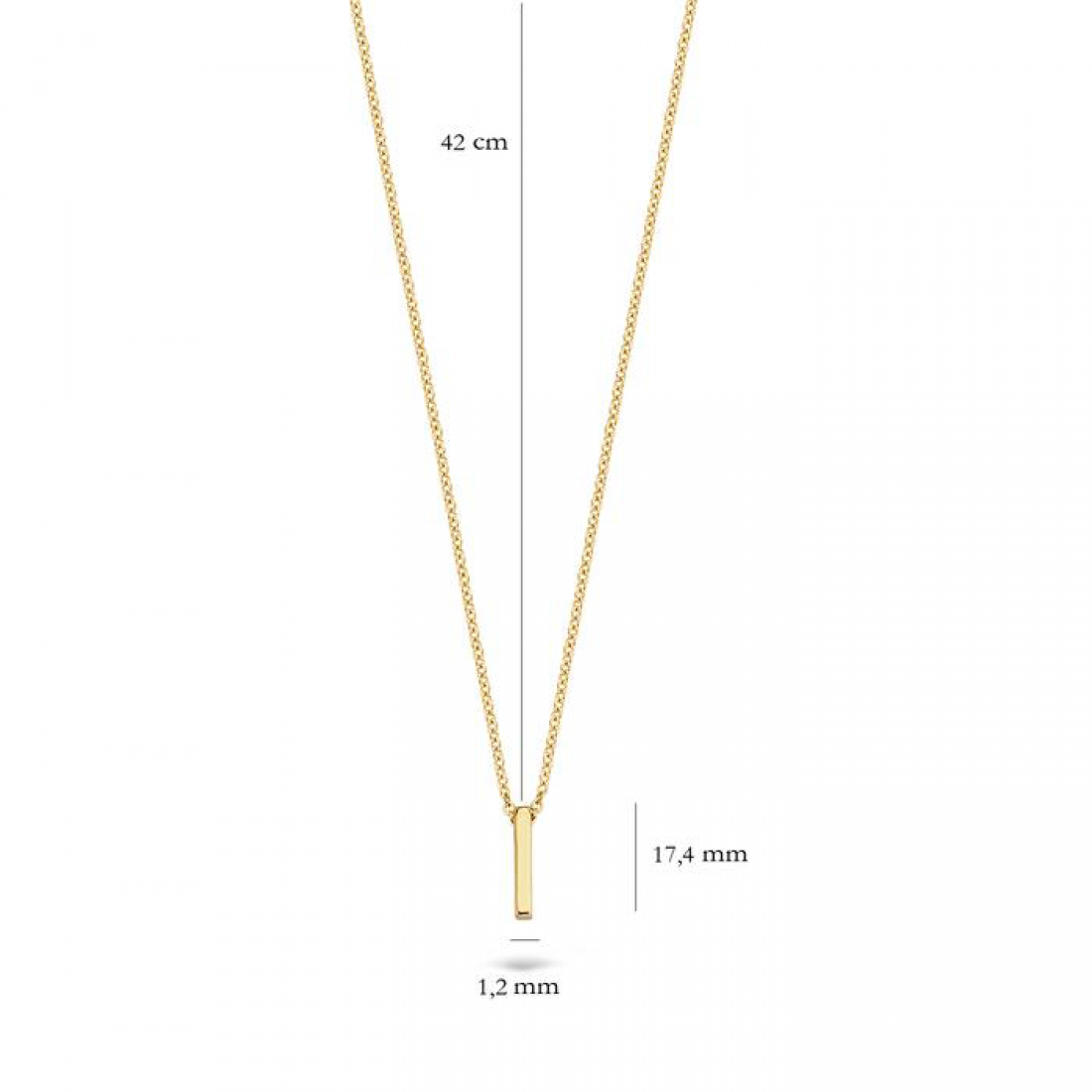 Blush Ketting 14kt Goud 3093YGO