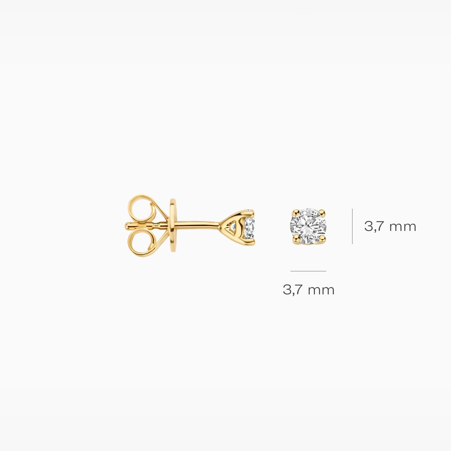Blush Oorknoppen 14kt Goud LG7001Y