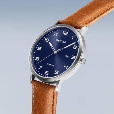 Bering Herenhorloge Leren Band 18640 - 567