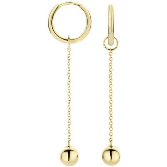 Blush oorhangers goud 9082YGO