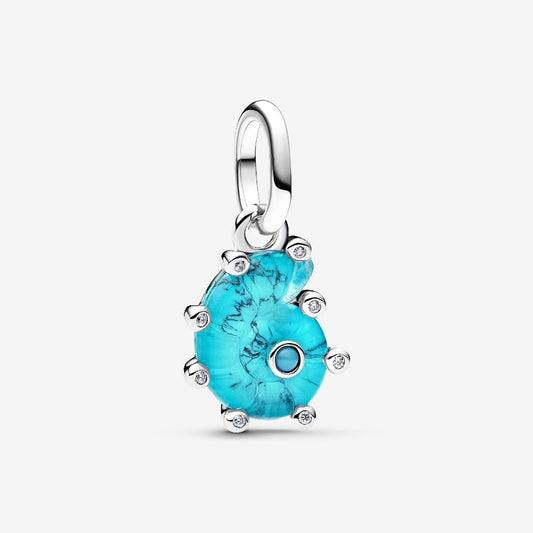 Pandora Bedel Blauwe Muranoglas Zeeslak 793900C01 - Juwelier van Dam