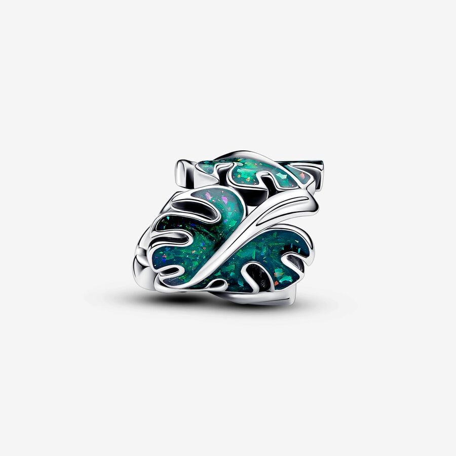 Pandora Bedel Groene Monstera Bladeren 793332C01