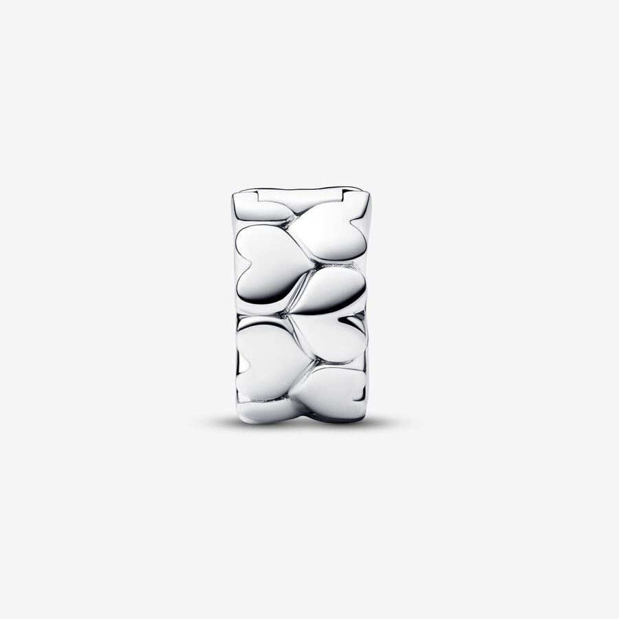 Pandora Clip Bedel Hart Patroon 792828C00