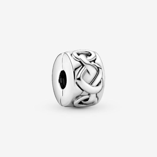 Pandora Geknoopte Harten Clip Bedel 798035 - Juwelier van Dam