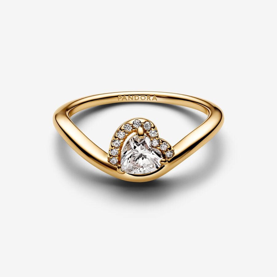 Pandora Golvende Hart Ring 163660C01 - 52