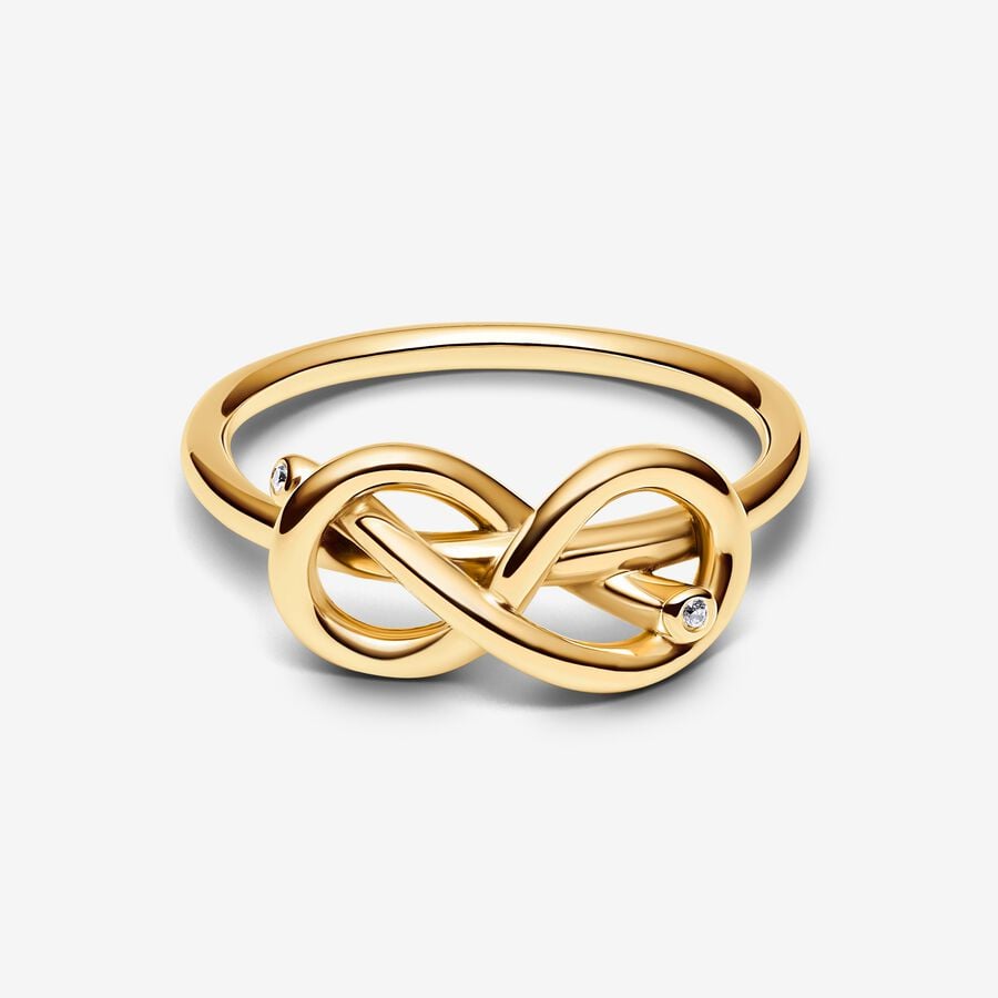 Pandora Infinity Knoop Ring 163759C01 - 54
