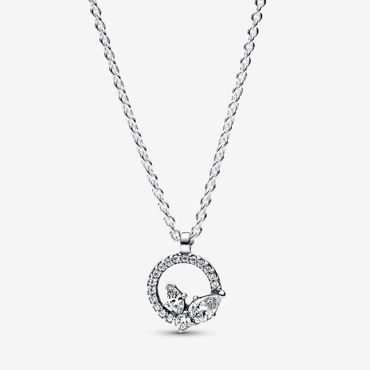 Pandora Ketting met Herbarium Cirkel en Cluster Bedel 392620C01 - 45
