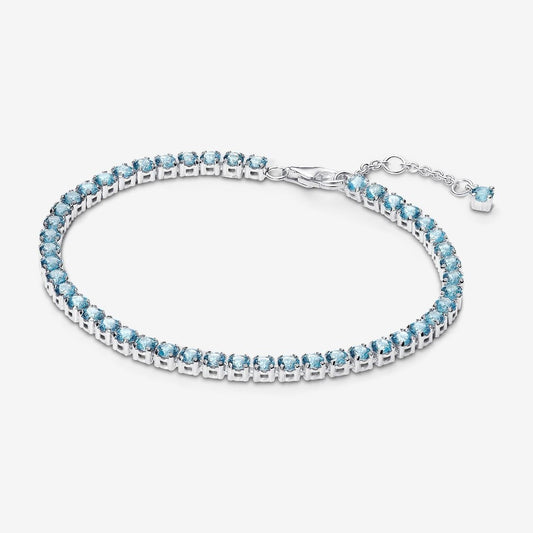 Pandora Lichtblauwe Tennisarmband 591469C03 - 18 - Juwelier van Dam
