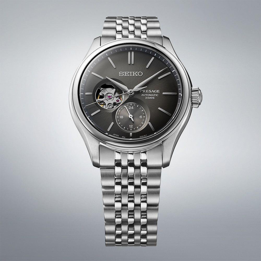 Seiko Presage Sumi - Iro Open Heart SPB471J1