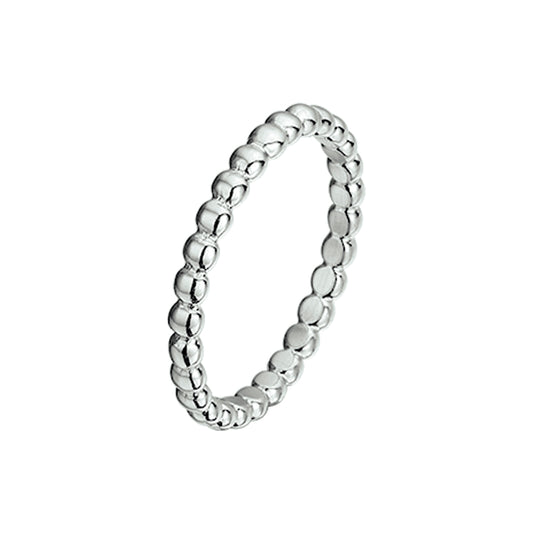 vDam Aanschuifring Bolletjes Zilver Gerhodineerd 1332461