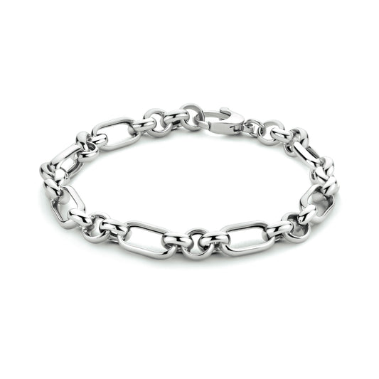 vDam Armband Anker 6,7 Mm 19 Cm Zilver Gerhodineerd 1334016