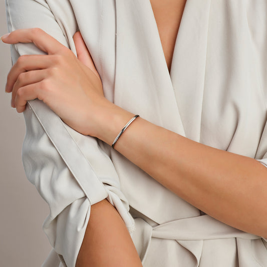 vDam Armband Gourmette 3,3 Mm 17cm + 3 Cm Zilver Gerhodineerd 1341595 17cm