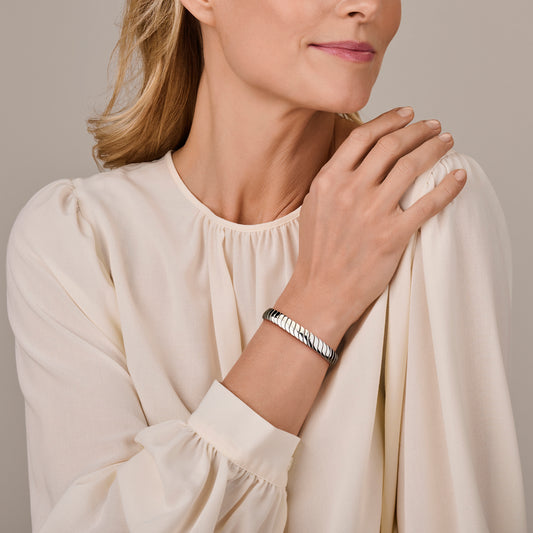 vDam Armband Omega 9 Mm 19cm Cm Zilver Gerhodineerd 1341634 19cm