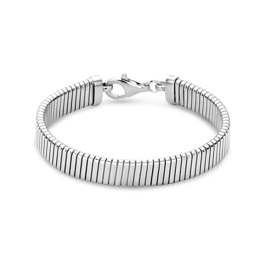 vDam Armband Tubogas 10,2 Mm 19 Cm Zilver Gerhodineerd 1339487