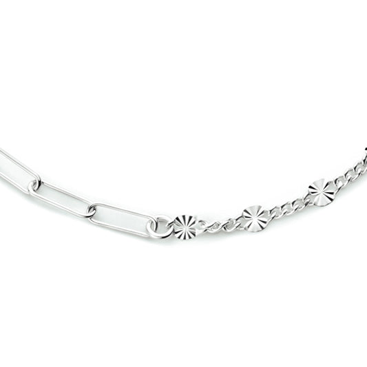 vDam Combi-collier 3,8 Mm 41 + 4 Cm Zilver Gerhodineerd 1333991