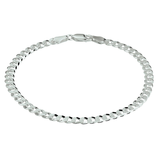 vDam Gourmette 8-zijdes Geslepen 4,3 Mm Zilver Gerhodineerd 1337472