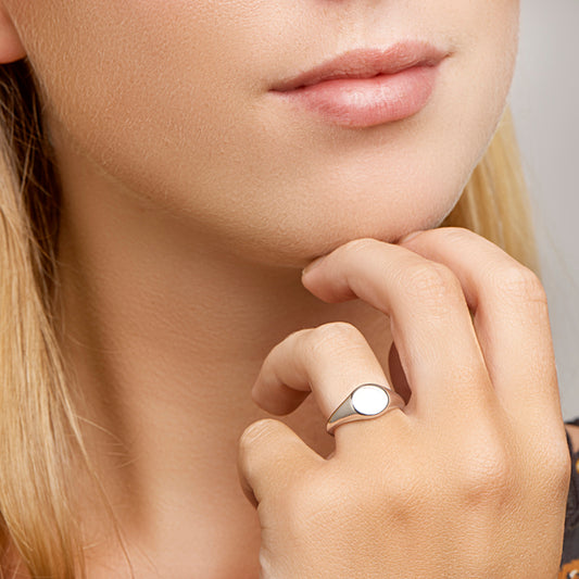 vDam Graveerring Zilver Gerhodineerd 1330211 Maat 16