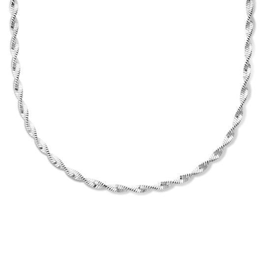 vDam Ketting 2,7 Mm 42 + 3 Cm Zilver Gerhodineerd 1335431
