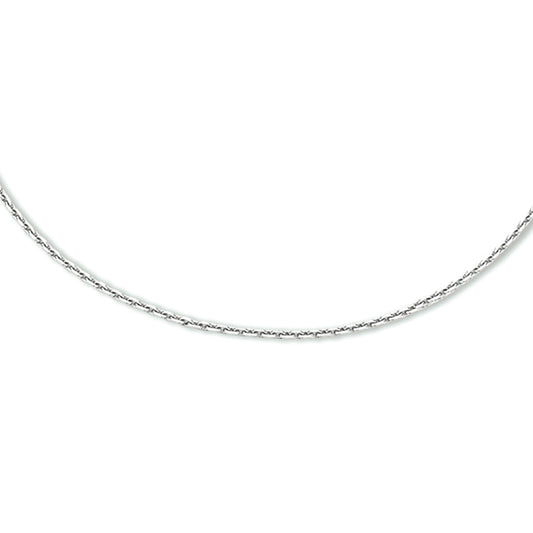 vDam Ketting Anker Gediamanteerd 1,1 Mm Zilver Gerhodineerd 1333564