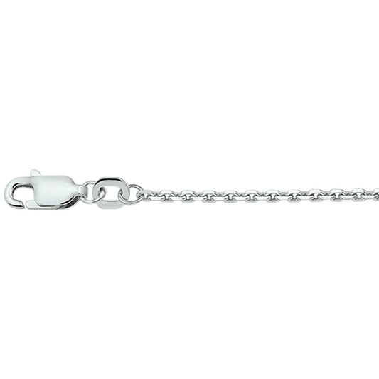 vDam Ketting Anker Gediamanteerd 1,6 Mm Zilver Gerhodineerd 1330063