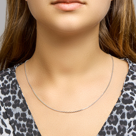 vDam Ketting Anker Gediamanteerd 1,6 Mm Zilver Gerhodineerd 1330063 60cm