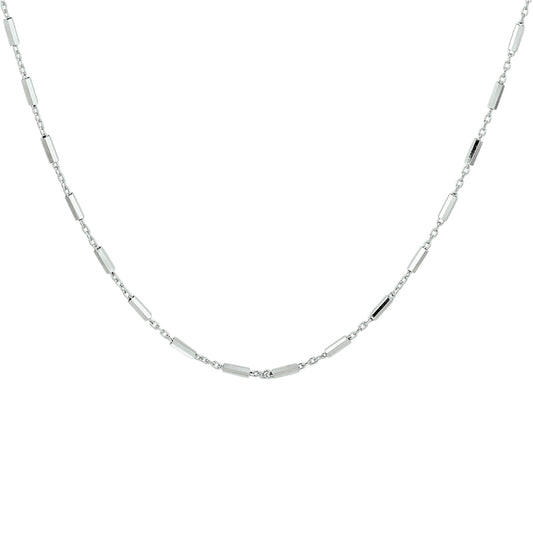 vDam Ketting Buisjes 1,4 Mm Zilver Gerhodineerd 1332733