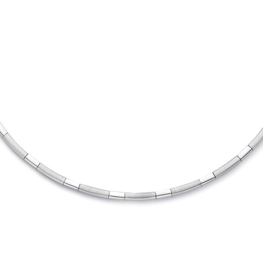 vDam Ketting Choker 3,3 Mm 43 Cm Poli/mat Zilver Gerhodineerd 1337122