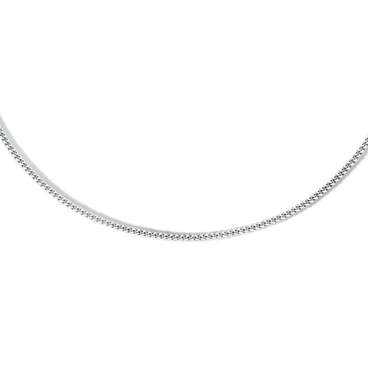 vDam Ketting Gourmette 4-zijdes Geslepen 1,1 Mm Zilver Gerhodineerd 1333554