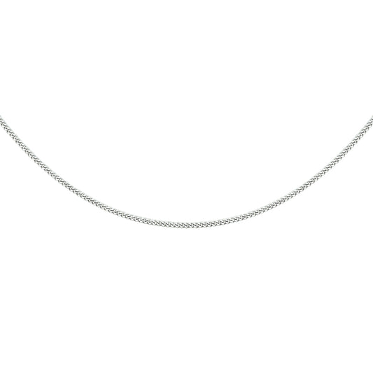 vDam Ketting Gourmette 4-zijdes Geslepen 1,2 Mm 41cm + 4 Cm Zilver Gerhodineerd 1329065 41cm