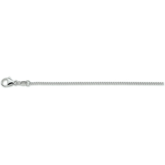 vDam Ketting Gourmette 4-zijdes Geslepen 1,4 Mm Zilver Gerhodineerd 1330155