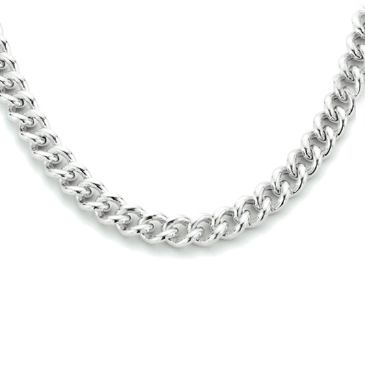 vDam Ketting Gourmette 5,4 Mm 41 + 4 Cm Zilver Gerhodineerd 1334023