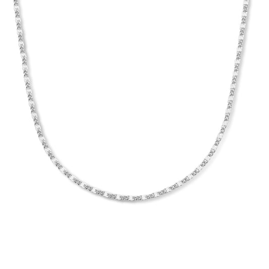 vDam Ketting Gourmette Met Tussenstuk 2,2 Mm 40 + 4 Cm Zilver Gerhodineerd 1335673