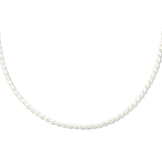 vDam Ketting Parel 3,2 Mm 40 + 5 Cm Zilver Gerhodineerd 1336014