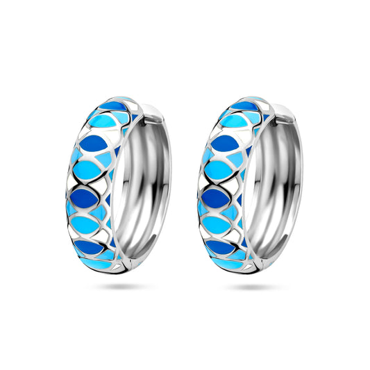 vDam Klapoorringen Emaille Zilver Gerhodineerd 1337134