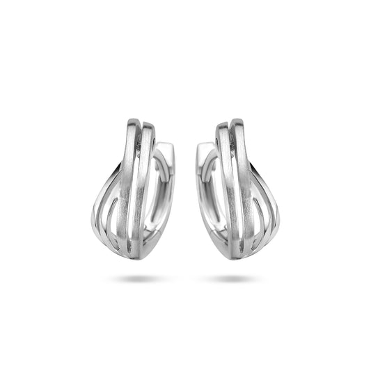 vDam Klapoorringen Poli/mat Zilver Gerhodineerd 1335327