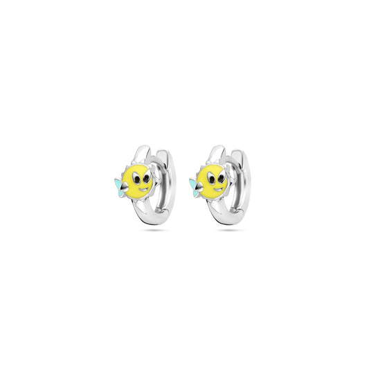 vDam Klapoorringen Vis 10,5 Mm Zilver Gerhodineerd 1339907