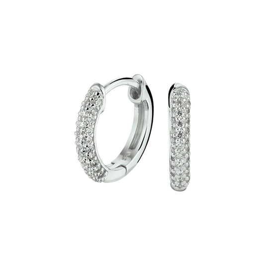 vDam Klapoorringen Zirkonia Zilver Gerhodineerd 1325207
